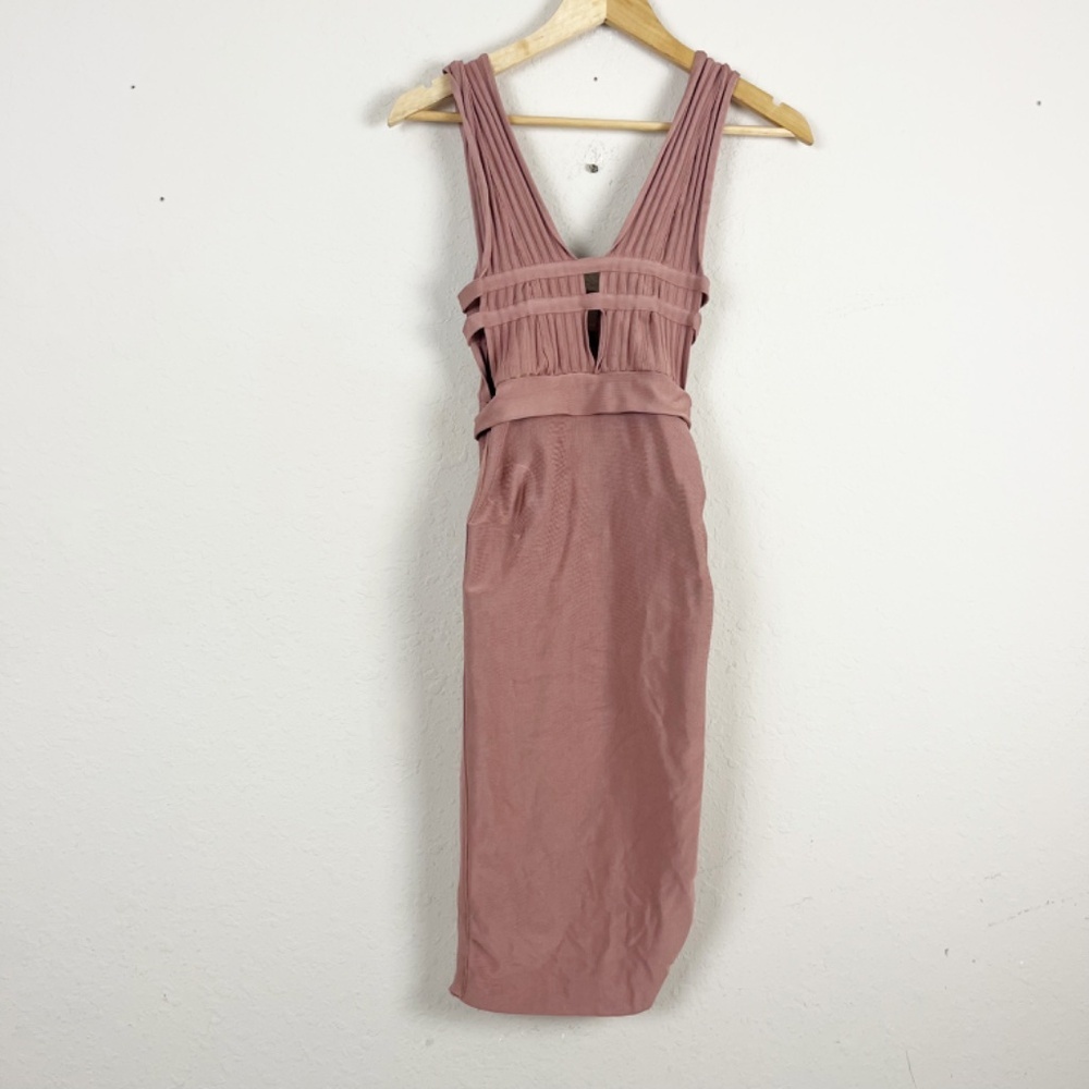 House Of CB Mara Plunge Bandage Dress Size XS